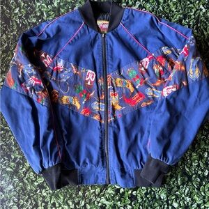 Vtg Cowboy Boot Bomber Jacket